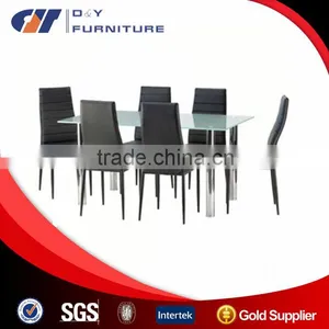 Glass Dining Table and Chair thumbnail-1