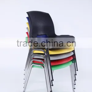 Hot Sales Primary Stacking Plastic School Chair With Metal Frame thumbnail-2