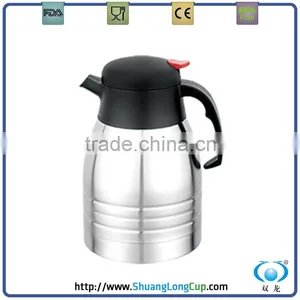 Wholesale Stainless Steel Flat Cap Thermos Coffee Maker,coffee Pot thumbnail-1