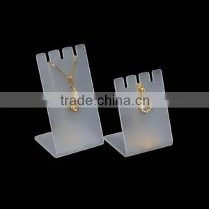 L-shape Frosted Acrylic Earring Display Holders, Earring Display Shelf, Jewelry Rack thumbnail-1