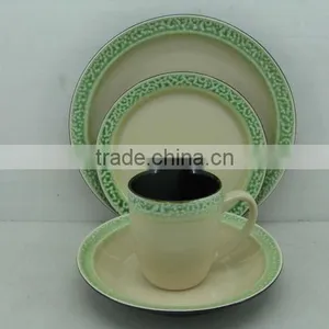 16pcs Handpainted Dinner Set/ceramic Stoneware Tableware thumbnail-1