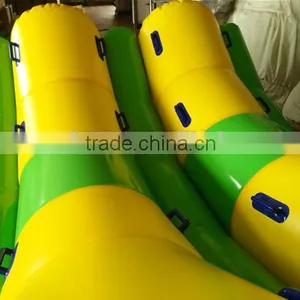 2015 The Most Popular Yellow and Green Double-line Inflatable Water Totter thumbnail-2