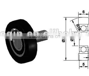 High Quality 688 2rs Nylon Ball Bearing Drawer Pulley thumbnail-6