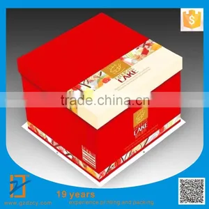 Custom Decorative Individual Wedding Cake Boxes With Handle thumbnail-3