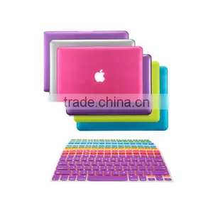 NEW! Rubberized Hard Case for Macbook PRO 13 A1278 + Keyboard Skin Cover thumbnail-1