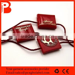 Eco-friendly Custom Printing Embossed Plastic Seal Tags for Jeans thumbnail-2