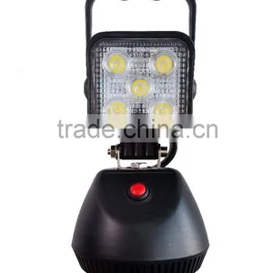 Factory Direct Offer IP68 Waterproof Portable15W Magenitic Rechargeable Auto LED Work Light With Handle thumbnail-1