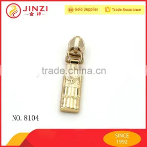 Shiny Gold Color Engraved Letters Zipper Puller thumbnail-2