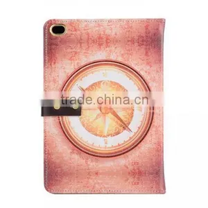 Retro Colorful Painting Flip Standing Pu Leather Case For IPad Pro With Sleeping Function thumbnail-5