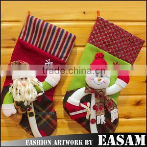 Factory Price Wholesale High Quality Santa Snowman Christmas Stockings thumbnail-1