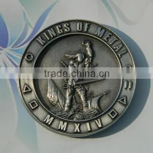 Custom Die Stamping 3d Antique Company Logo Coin thumbnail-1