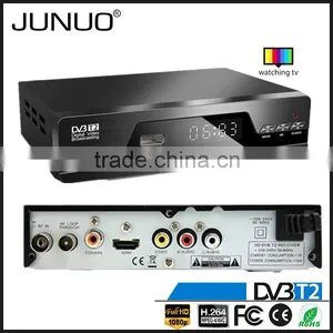 JUNUO China Manufacture OEM Cheap Free to Air tv Tuner hd Mpeg4 Mstar 7t01 Indonesia tv Decoder Set Top Box Dvb-t2 thumbnail-6