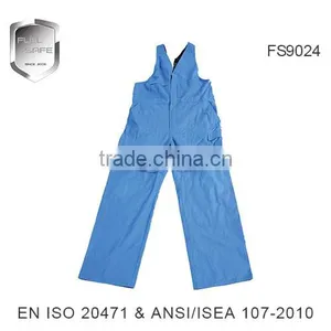 Reflective Safety Red Bib Pants With Reflective Tape thumbnail-3