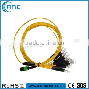 Manufacturer 12F SM MPO APC- FC PC Mini Fanout Fiber Patch Cord thumbnail-1