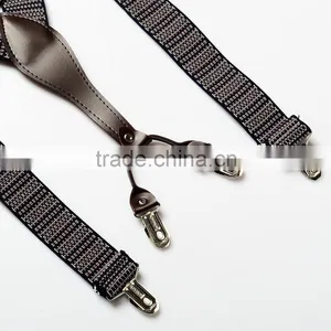 Leather Suspenders High Qualiy Man Braces thumbnail-3