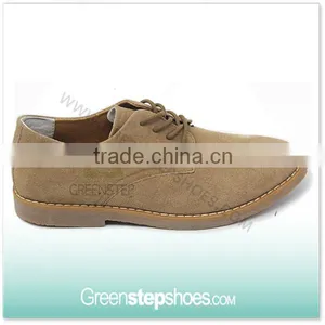 2015 Classic Camel Cow Suede Leather Shoes Men thumbnail-1