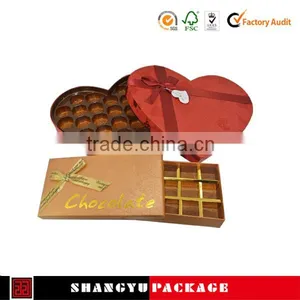 Gold Paper Chocolate Box With Logo Printed thumbnail-1
