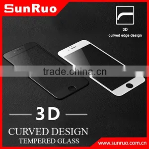 3D Curved Full Screen Cover Tempered Glass Screen Protector for IPhone 6s, Curved Edge Glass for s6 Edge and Edge Plus thumbnail-2