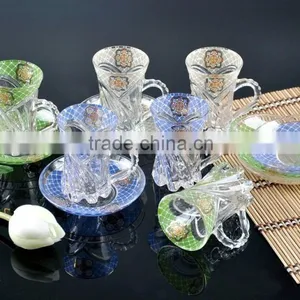 12PCS DECAL CUPS AND SAUCERS FOR COFFEE thumbnail-1