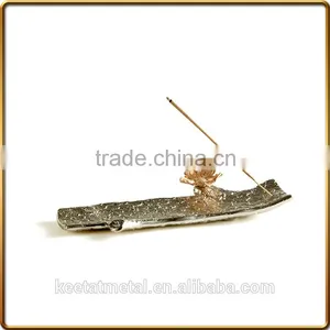 Incense Burner Handcrafted Incense Sticks Holder With Nickel Plated Metal Base thumbnail-1