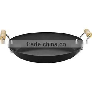 Carbon Steel Non-stick Wok With Flat Bottom thumbnail-1