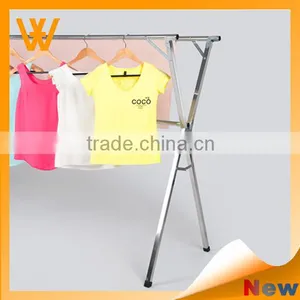 Double Pole Extendable Garment Rack, Telescopic Double-Pole Clothes Drying Rack, Modern Stainless Steel Clothes Drying Rack thumbnail-1