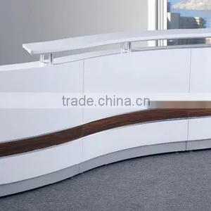 New Degsin Artificial Stone Office White Office Reception Desk,acrylic Solid Surface Hotel Reception Countertop thumbnail-5