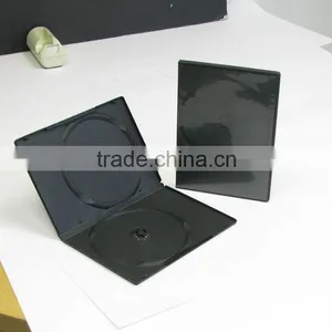 9mm Plastic Black Double Disk Slim DVD Case thumbnail-1