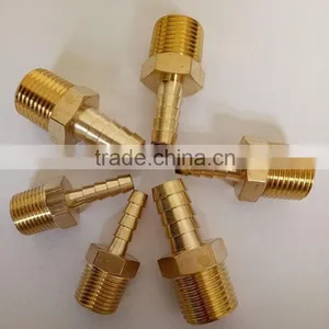 Brass Air Compressor Hose Male Connector Fittings , High Quality thumbnail-1