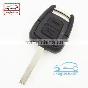 High Quatity Opel Remote Key Cover 2 Button Car Key Opel Remote Key Blanks Custom HU100 Blade Key Shell thumbnail-1
