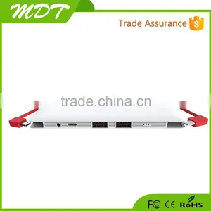 Wholesale Manufacturer Professional 10000mah Quick Charge 2.0 Built in Cable Power Bank thumbnail-4