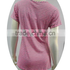 Color Stripe Eyelet Lace Trim Shortie thumbnail-3