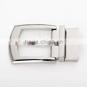 Classic Design Men Metallic Silver Rotating Belt Buckle thumbnail-4