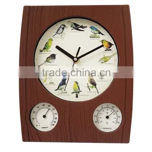 Cuckoo Clock Weather Station Wall Clock With Temperature YZ-8961 thumbnail-1