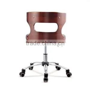 Promotional PU Leather Cushion Restaurant Chair/Revolving Dining Chair/Modern Design Restaurant Chair thumbnail-1