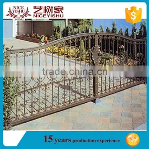 Decorative Wrought Iron Gates,double Wrought Iron Gates,backyard Iron Gate thumbnail-3