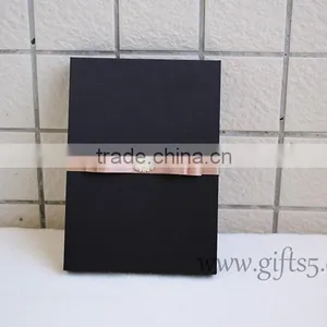 Custom Handmade Luxury Black Wedding Invitation Gift Boxes thumbnail-2