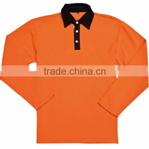 Long Sleeve Polo Shirts for Men thumbnail-1