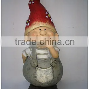Cute Boy Garden Decoration Gnomes, Magnesia Garden Dwarfs thumbnail-1