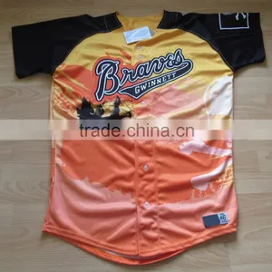 High Quality Professional Sublimated Custom Baseball Wear/jersey/softball Shirts for Sale thumbnail-1