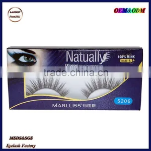 Wholesale Mink False Eyelashes,5206 3D Private Label Real Mink Lashes thumbnail-4