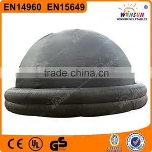 Certified by US or CE Black 5m Diameter Inflatable Planetarium Tent Used Outdoor Inflatable Tent for Kids thumbnail-1