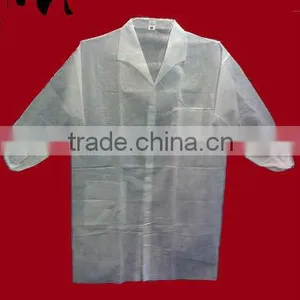 Non-woven White Lab Coat thumbnail-1