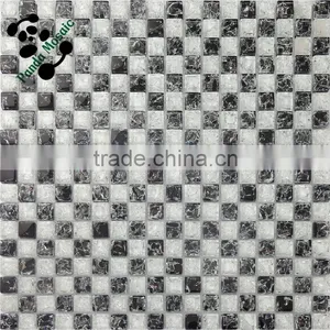SMS10 Low Price Factory Supply Mosaic And Black Split Face Mosaic Stone Mosaic Tile thumbnail-1