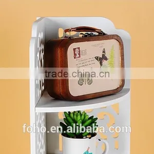 DIY White 7 Layer Modern Wood-Plastic Conner Shoes Display Shelf thumbnail-3