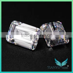Wholesale 7*9mm 2ct Super White Colorless Emerald Cut China Synthetic Moissanite Diamond for Ring thumbnail-5