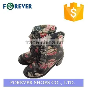 High Heel Rubber Boots Women Rain Shoes thumbnail-1