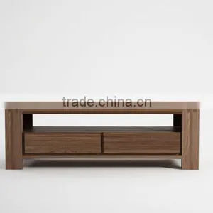 Teak TV Stand Two Drawers - Modern Teak Wood Furniture Manufactures thumbnail-1
