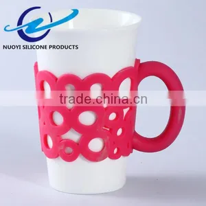 Classic Ceramic Cup Coffee Cup Mug Silicone Cup Sleeve thumbnail-1