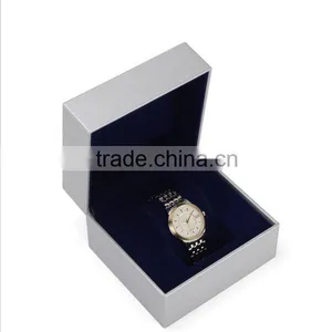 Chinese Factories Wholesale Custom Cheap PU Leather Watch Boxes, Fashion Beautiful Silver Gift Box thumbnail-3